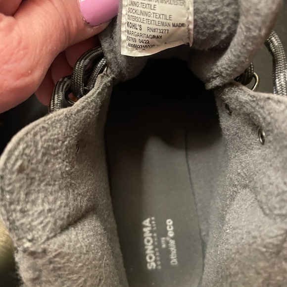 Sonoma Gray Suede Boots with Plush Lining - Picture 7 of 7